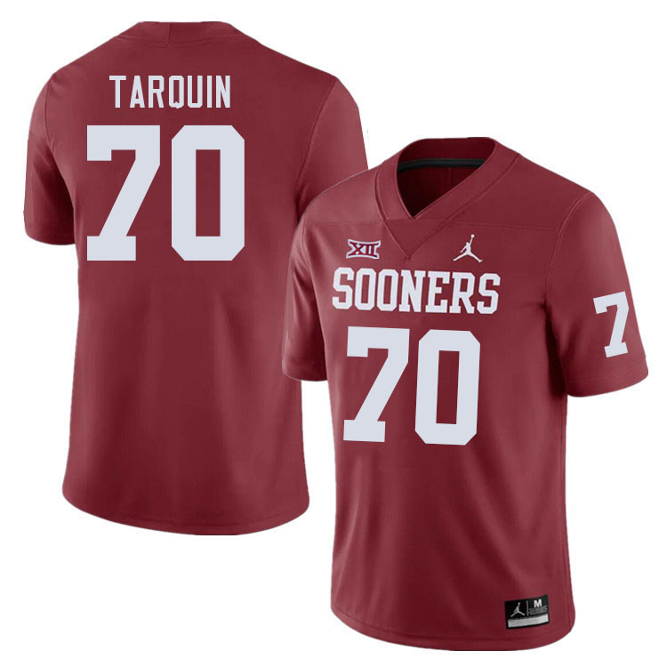 Men #70 Michael Tarquin Oklahoma Sooners College Football Jerseys Stitched-Crimson